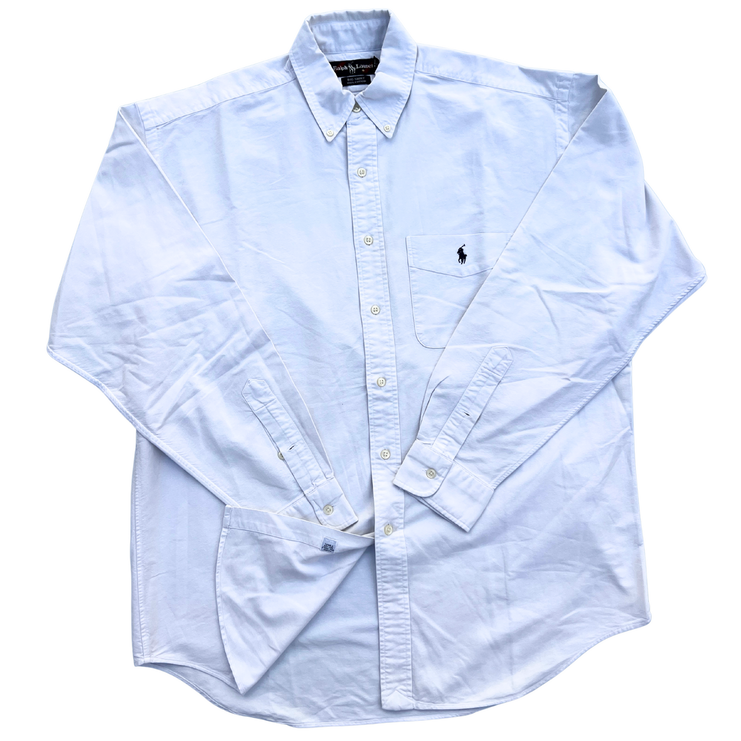 Chemise Ralph Lauren pour hommes Blanche - taille M oversize