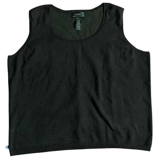Pull Ralph Lauren sans manches Vert foncé pour femmes - Taille L